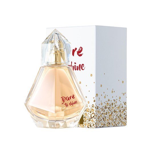 34484 3 1 <ul> <li>Radiate brilliance with this sophisticated floral, fruity fragrance with solar tiare flower notes. Warm, complex and with just a little kick of pink pepper as a nod to your daring side, Dare to Shine is captured in a bottle inspired by diamonds. Let your brilliance shine through</li> </ul>