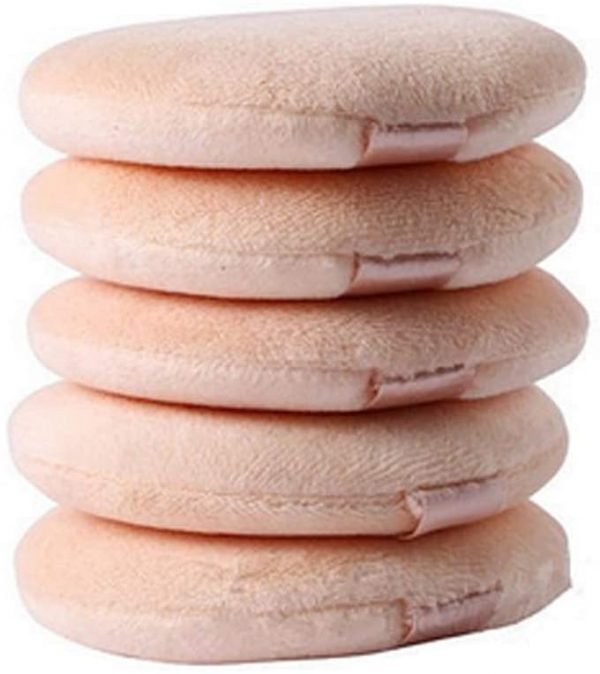 51k9LaJdszL. AC SL1001 1 Blending Sponge for Liquid Cream and Powder <span class="a-list-item">EXQUISITE MATERIAL: Round makeup powder puff is made from high-quality non-latex flocking material, elastic, soft and durable, breathable and light, do not absorb powder.</span>