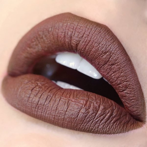 91nmUa4gaTL. SL1500 1 the boldest formula of our liquid lipsticks - in one smooth swipe, you’ll get intense color payoff that dries down to a super matte, transfer-proof finish.<span class="product-details__description--shade">You’ll be bending over backwards for this deep chocolate brown</span>