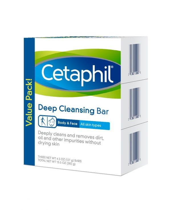 CETAPHIL DEEP CLEANSING FACE BODY BAR SOAP 1