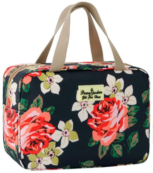 TOILETRY BAG FOR WOMEN COSMETIC TRAVEL BAG FLORAL 1