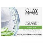 OLAY DAILY FACIALS  GENTLE CLEAN 5-in-1 WATER ACTIVATED CLOTH WITH VIT E