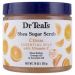 DR TEALS SHEA SUGAR BODY SCRUB CITRUS ESSENTIAL OIL AND VIT C