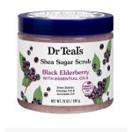 DR TEALS SHEA SUGAR SCRUB BLACK ELDERBERRY WITH ESSENTIAL OIL