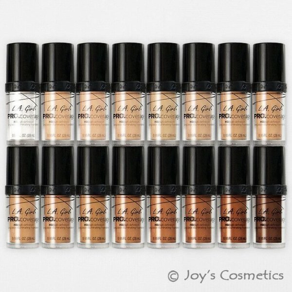 16 La Girl Pro Coverage Illuminating Foundation Full Set Joys Cosmetics