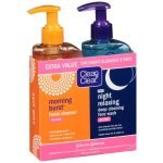 CLEAN AND CLEAR DAY AND NIGHT FACE CLEANSER OIL FREE